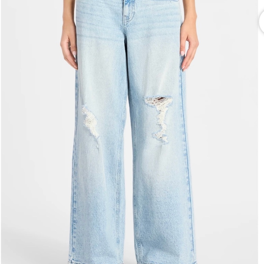 No Boundaries Sky Blue Distressed Boyfriend Jeans